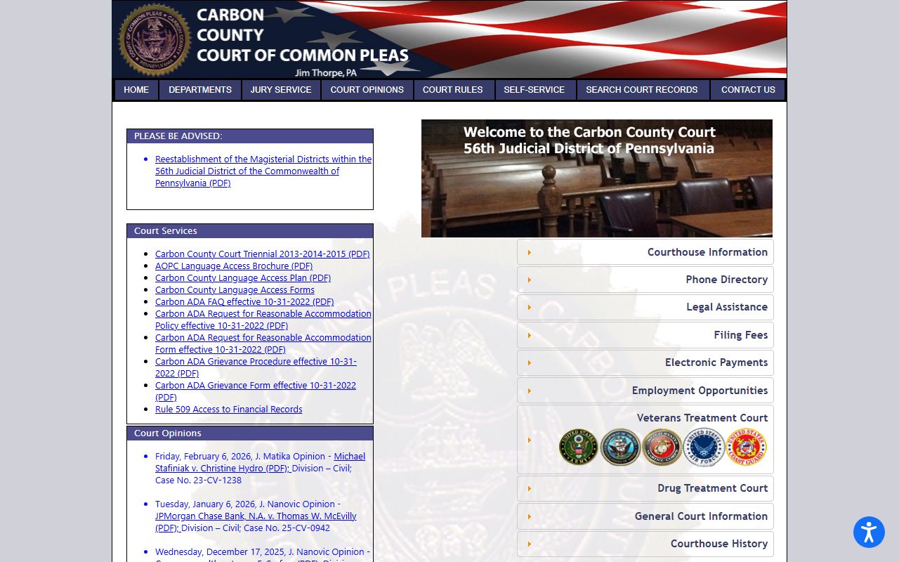 Research resource for Carbon County warrant records