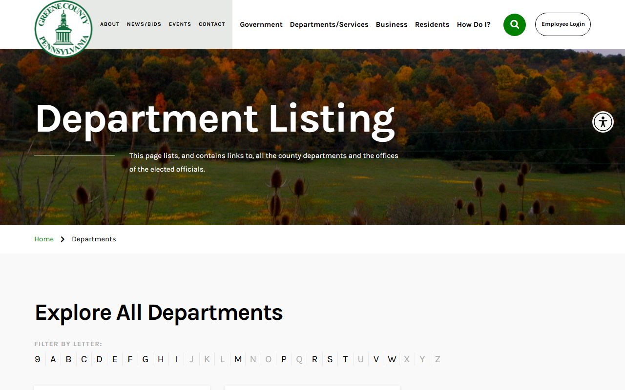 Greene County Sheriff's Office website for warrant records